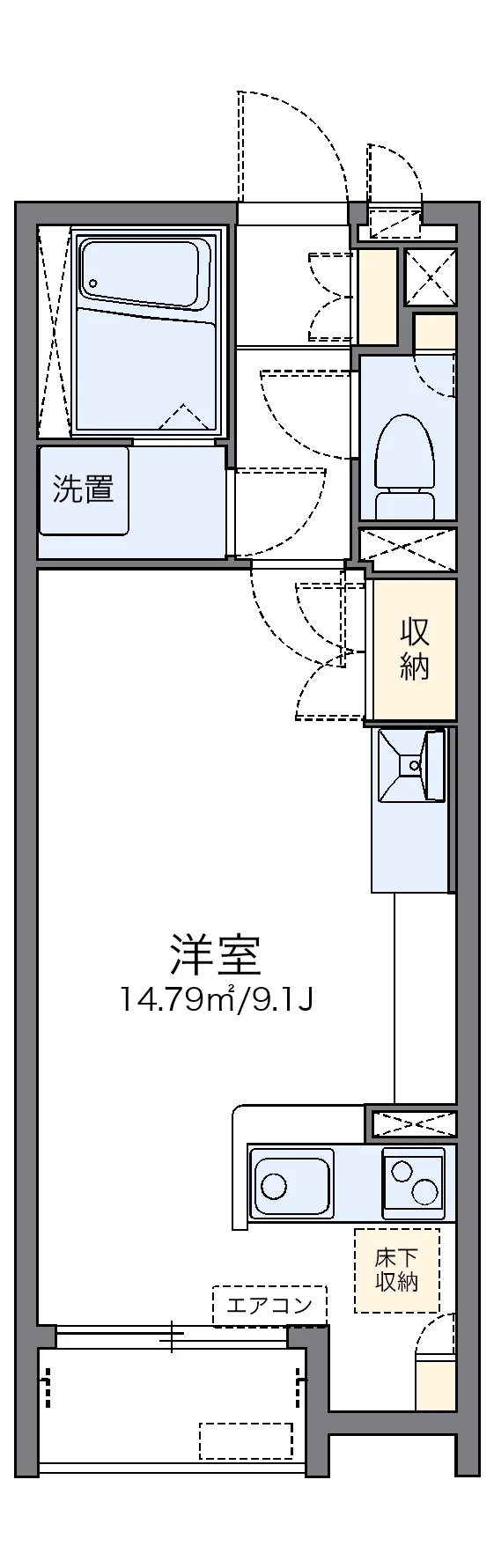 代表的な間取のため実際の間取とは異なる場合があります