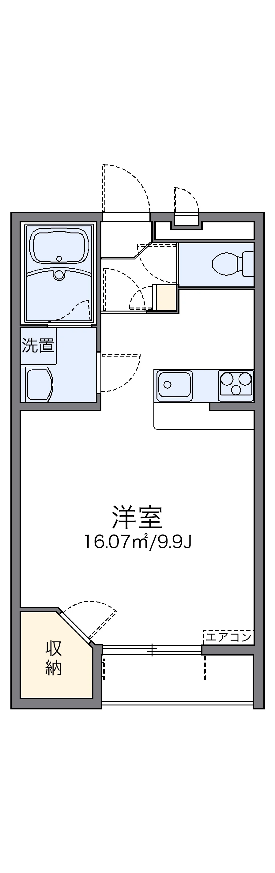 代表的な間取のため実際の間取とは異なる場合があります