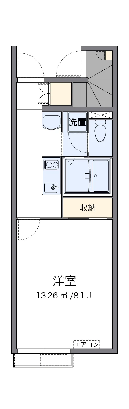 代表的な間取のため実際の間取とは異なる場合があります