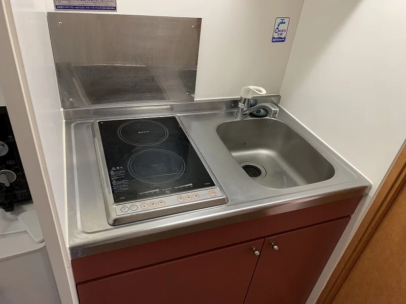 2口ラジエントヒーターコンロ。