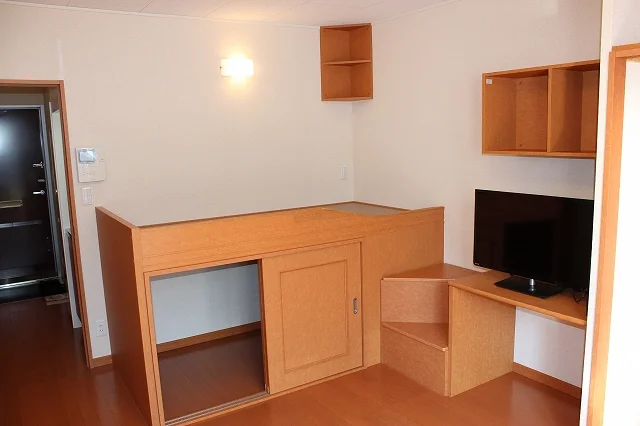 ベッド、収納完備