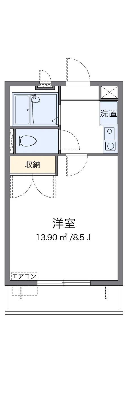 代表的な間取のため実際の間取とは異なる場合があります