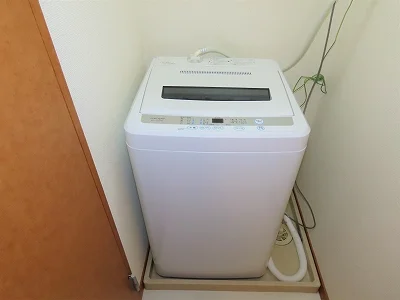 洗濯機も付いています