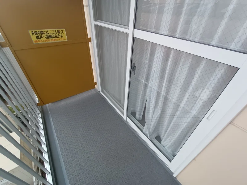 各部屋にベランダ有