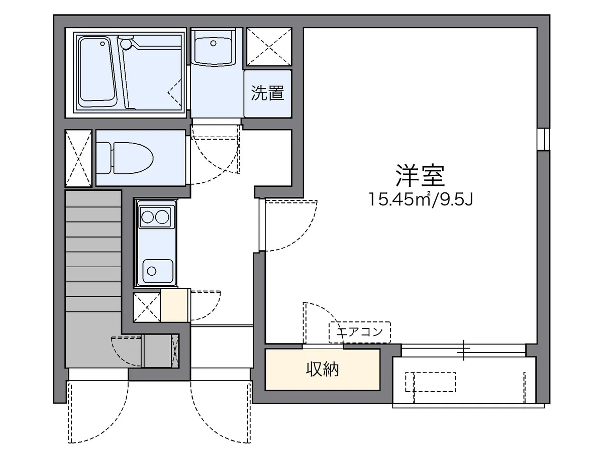 代表的な間取のため実際の間取とは異なる場合があります