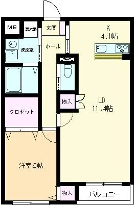1LDKとなっています。