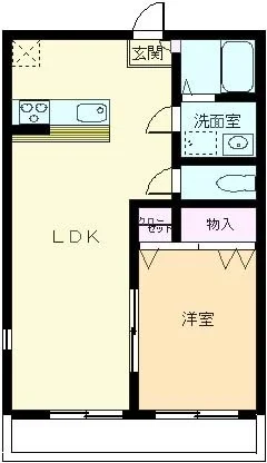 1LDKとなっています。