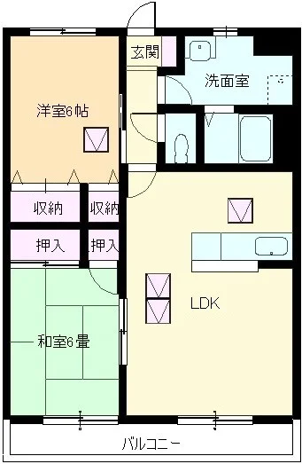 2LDKとなっています。