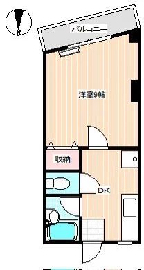 ワンルームとなっています