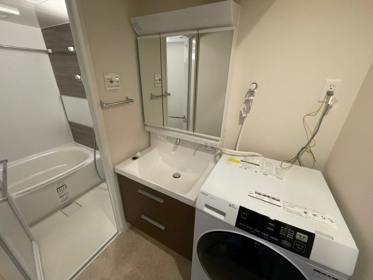 ドラム式洗濯乾燥機付き