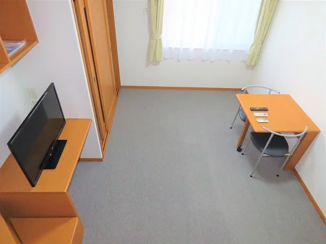 ベッド上からのアングルです