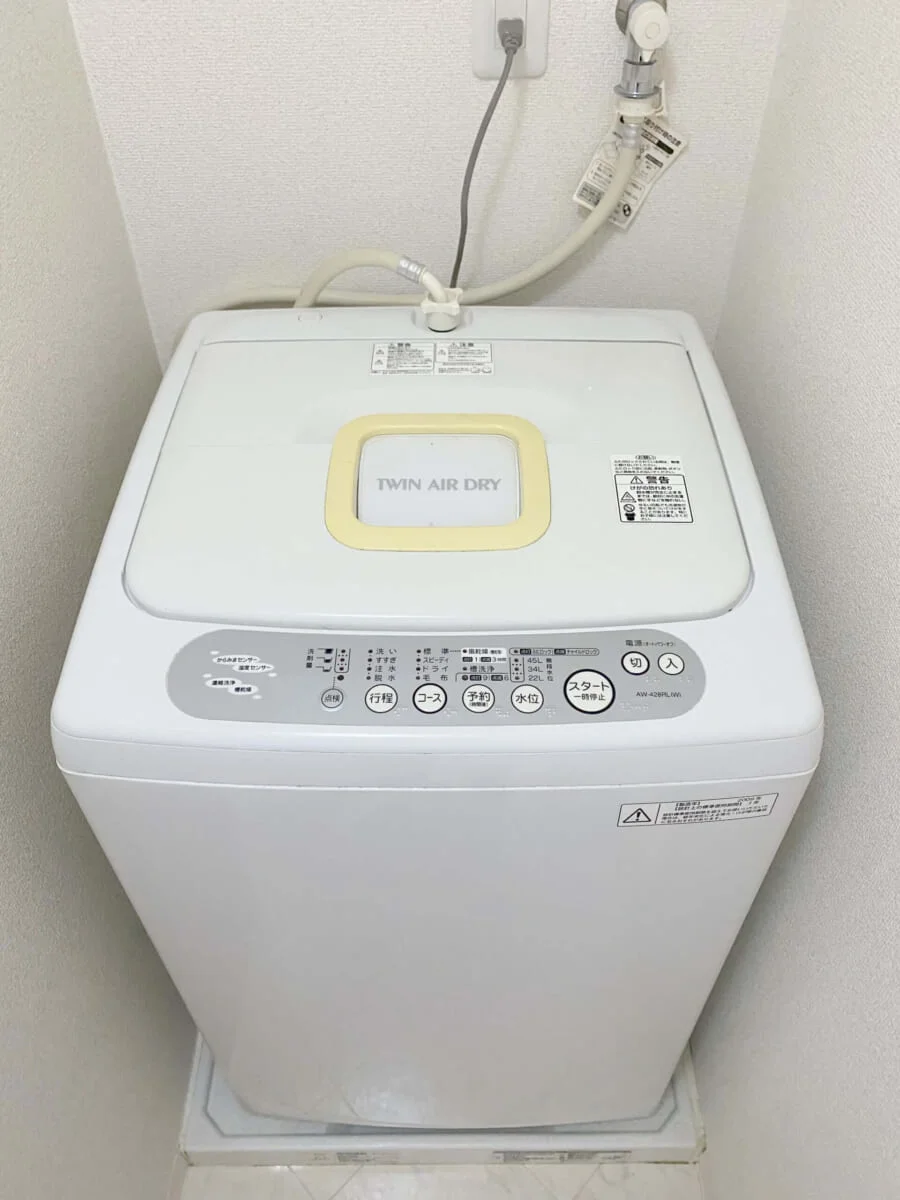 洗濯機も完備♪