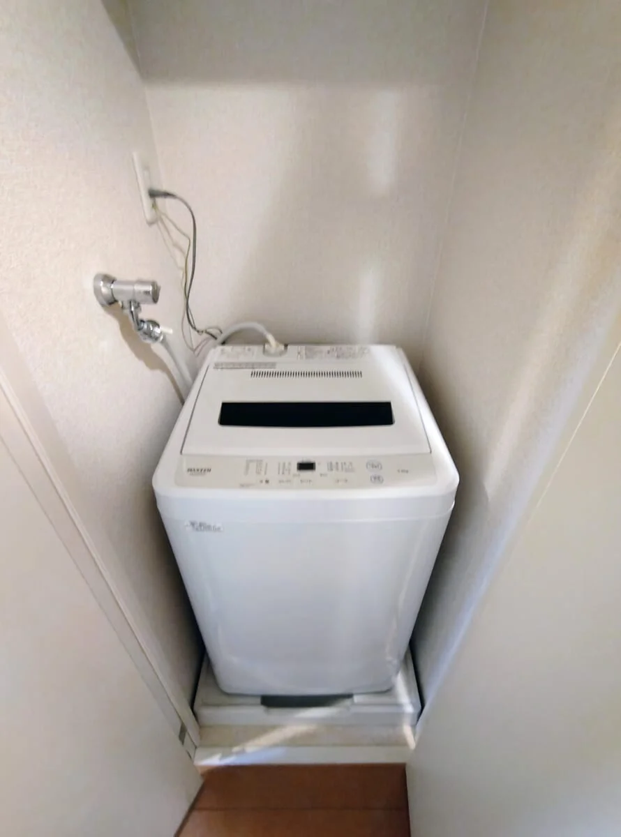 洗濯機もあるのはうれしい♪