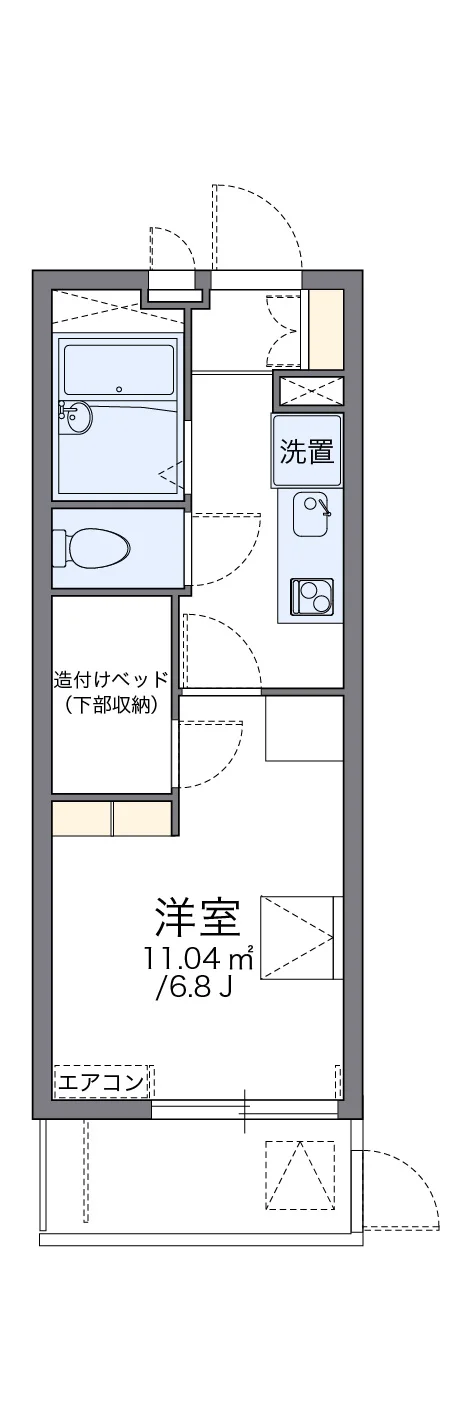 代表的な間取のため実際の間取とは異なる場合があります