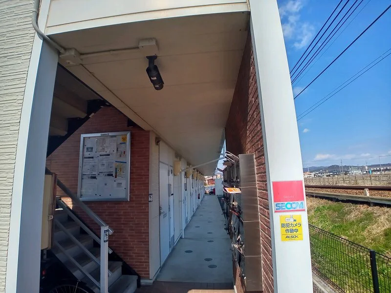 防犯カメラ作動中