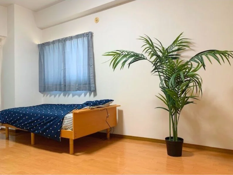 ベッドはシングルサイズとなっています。