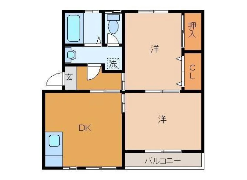 ２DKとなっています。