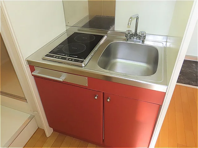 2口の電気コンロまたはIHコンロとなります