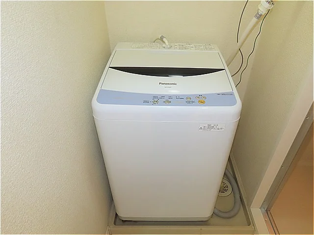 洗濯機も付いています