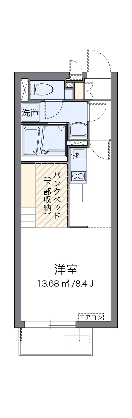 代表的な間取のため実際の間取とは異なる場合があります