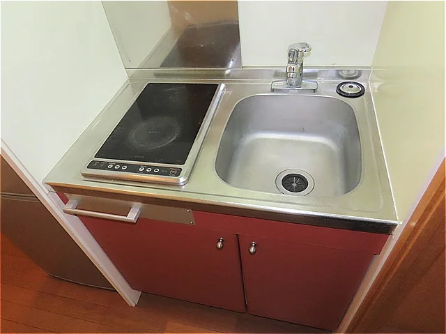 2口の電気コンロまたはIHコンロとなります