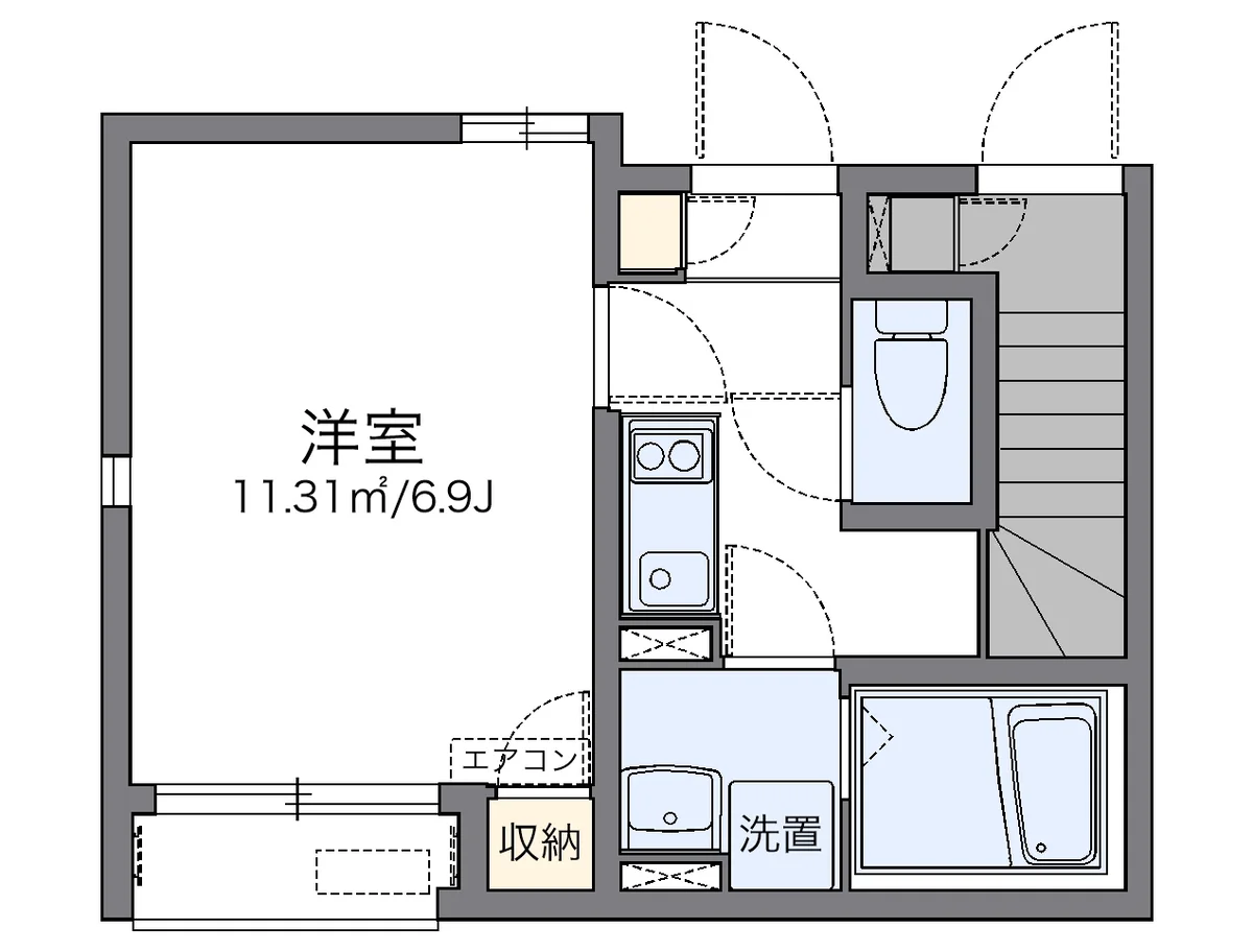 代表的な間取のため実際の間取とは異なる場合があります