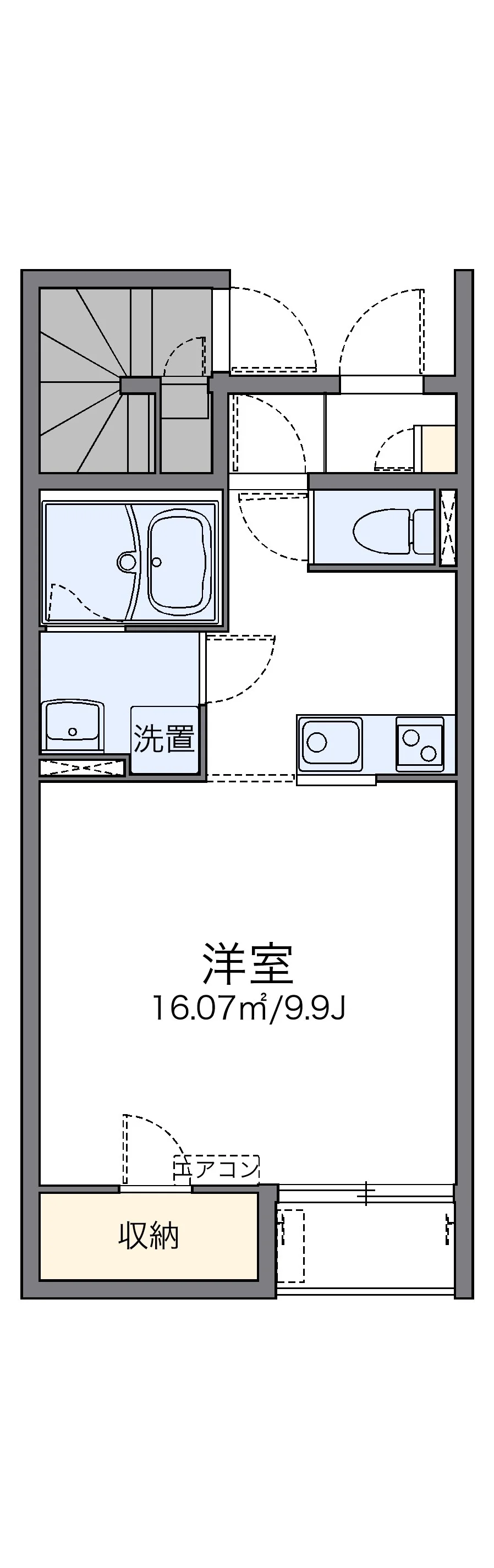 代表的な間取のため実際の間取とは異なる場合があります