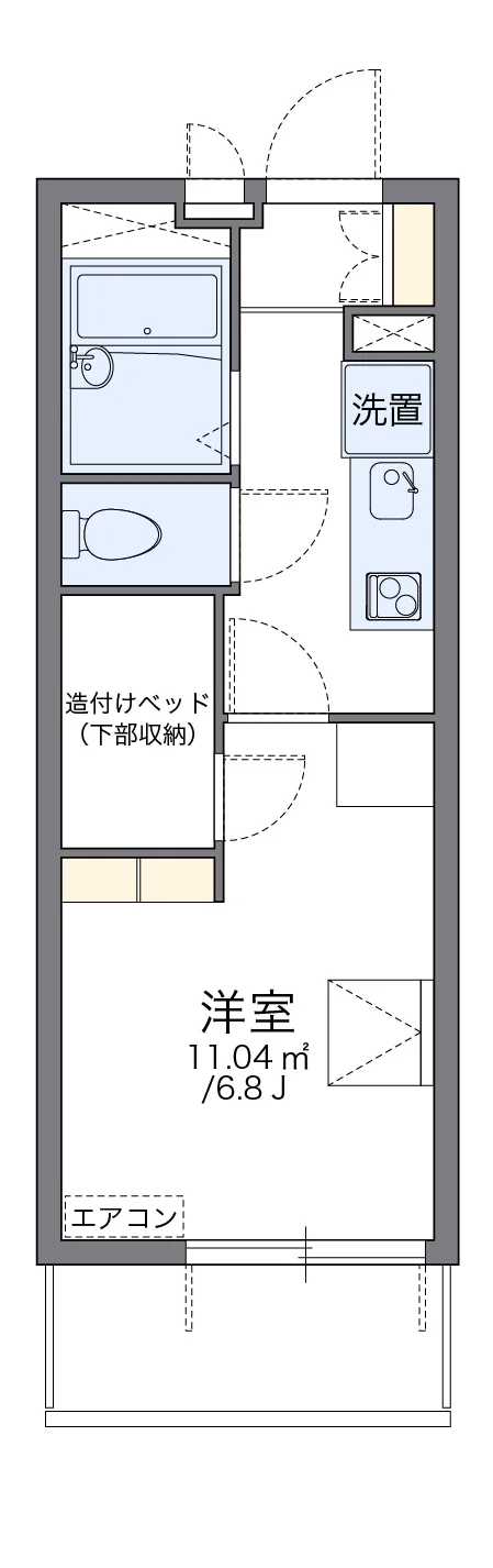 代表的な間取のため実際の間取とは異なる場合があります
