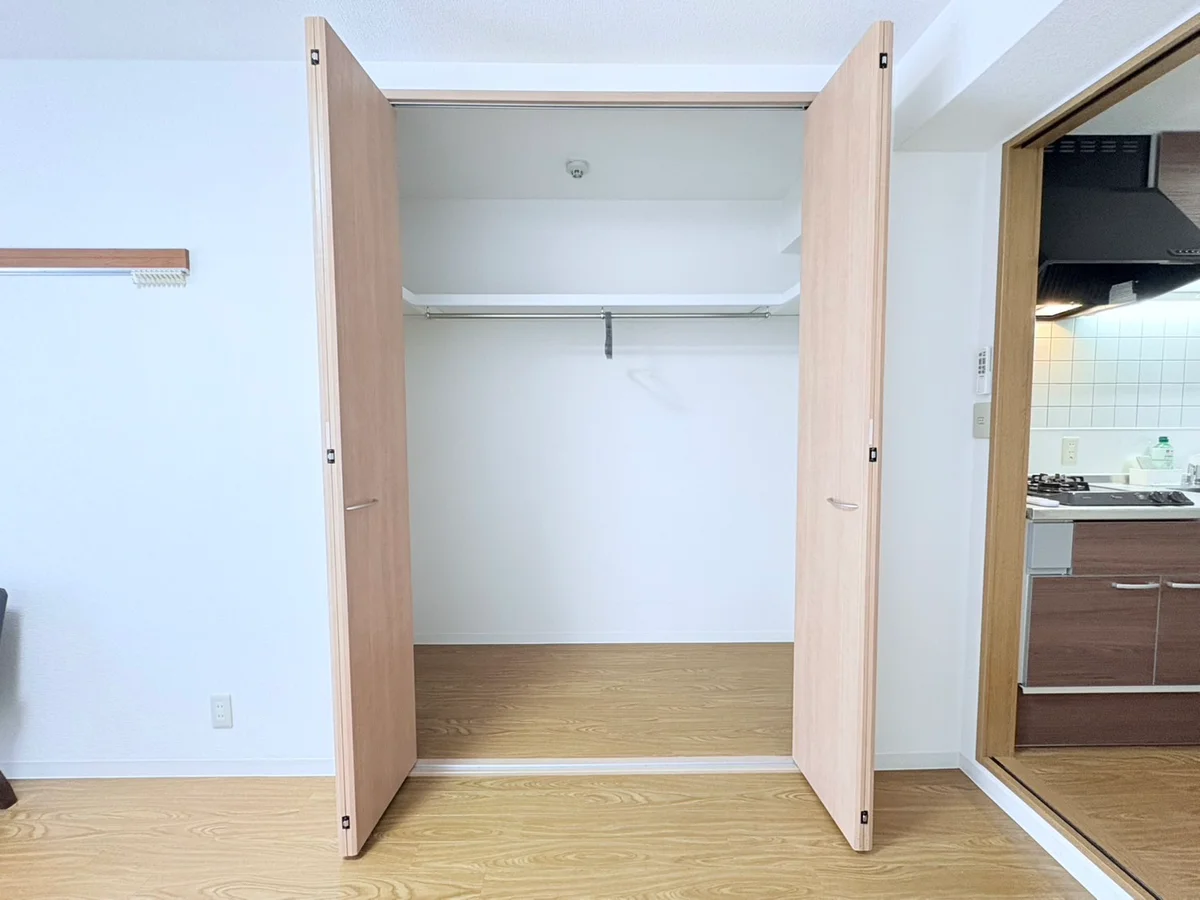 ウォークインクローゼット完備してます！