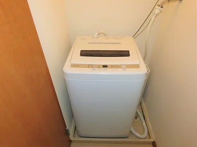 洗濯機も付いています