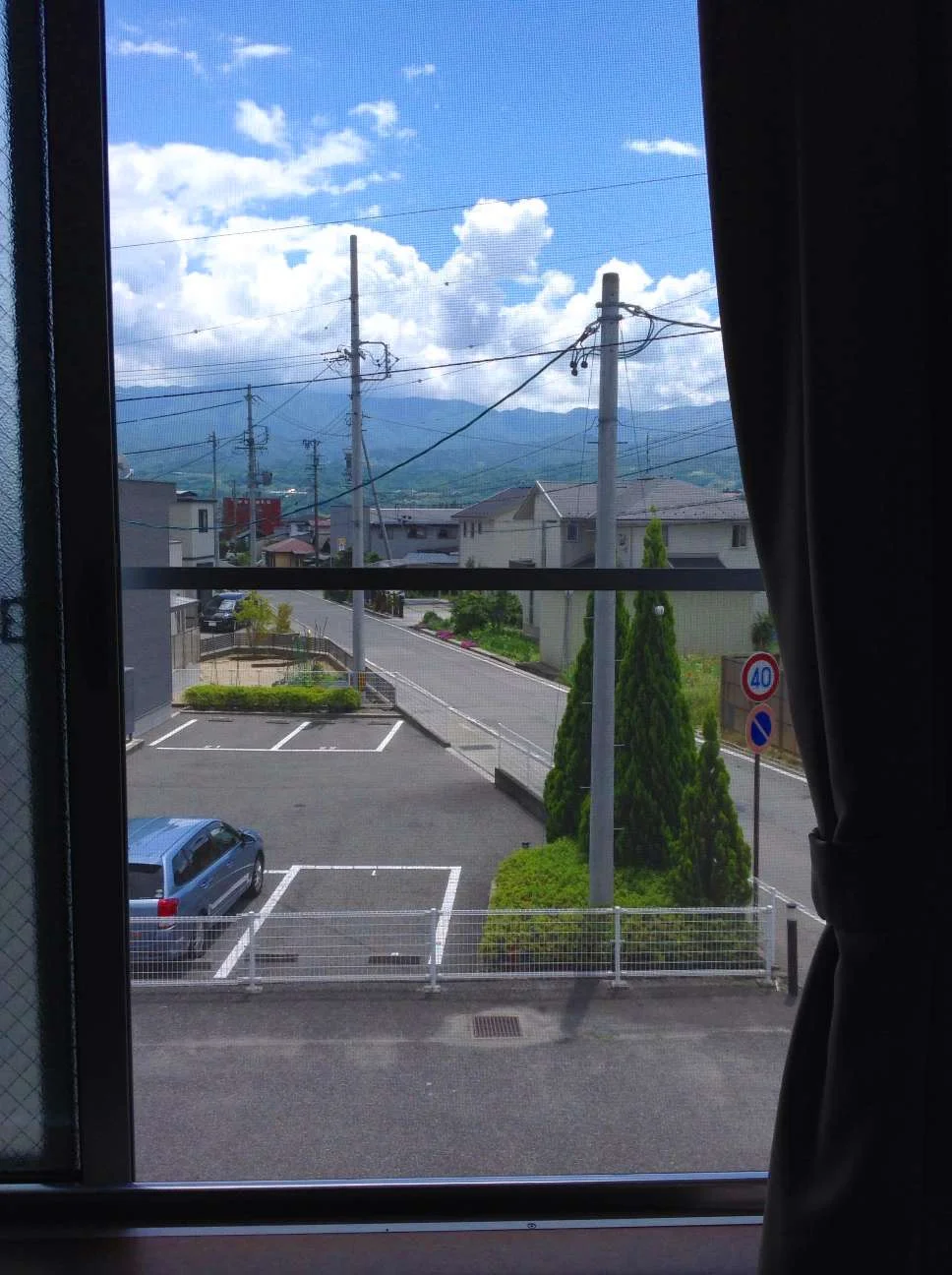 2階からの眺望です。