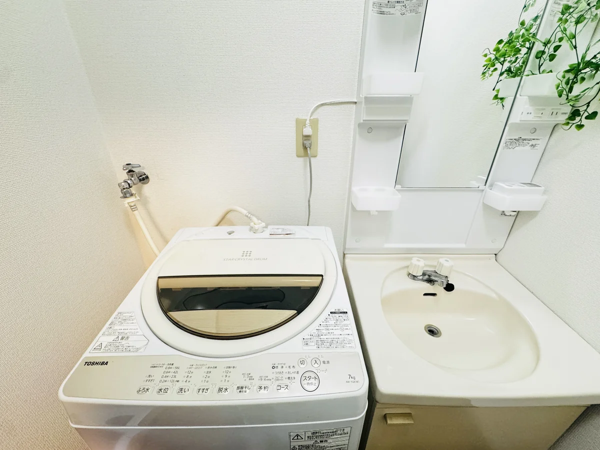 洗濯機も７kgで大容量