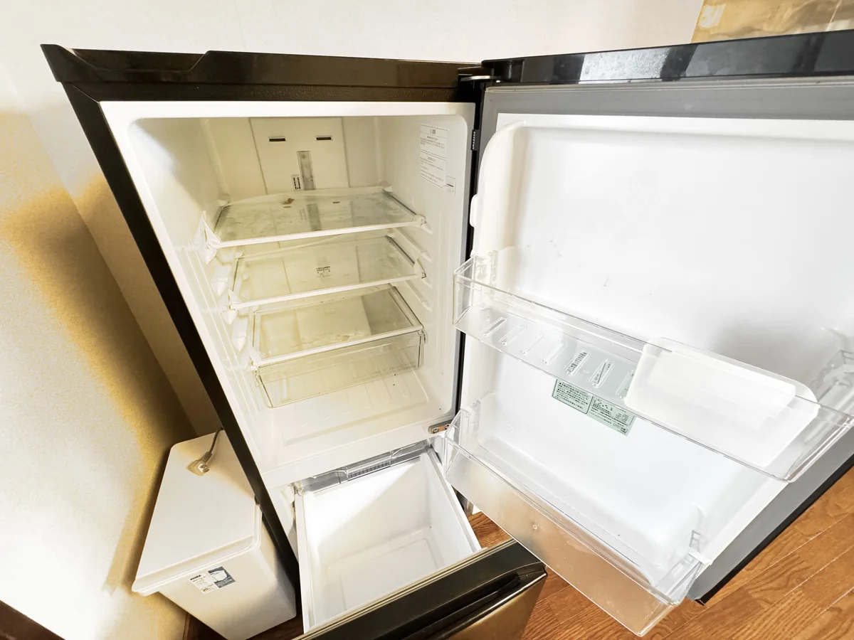 大きな冷蔵庫でたっぷり収納