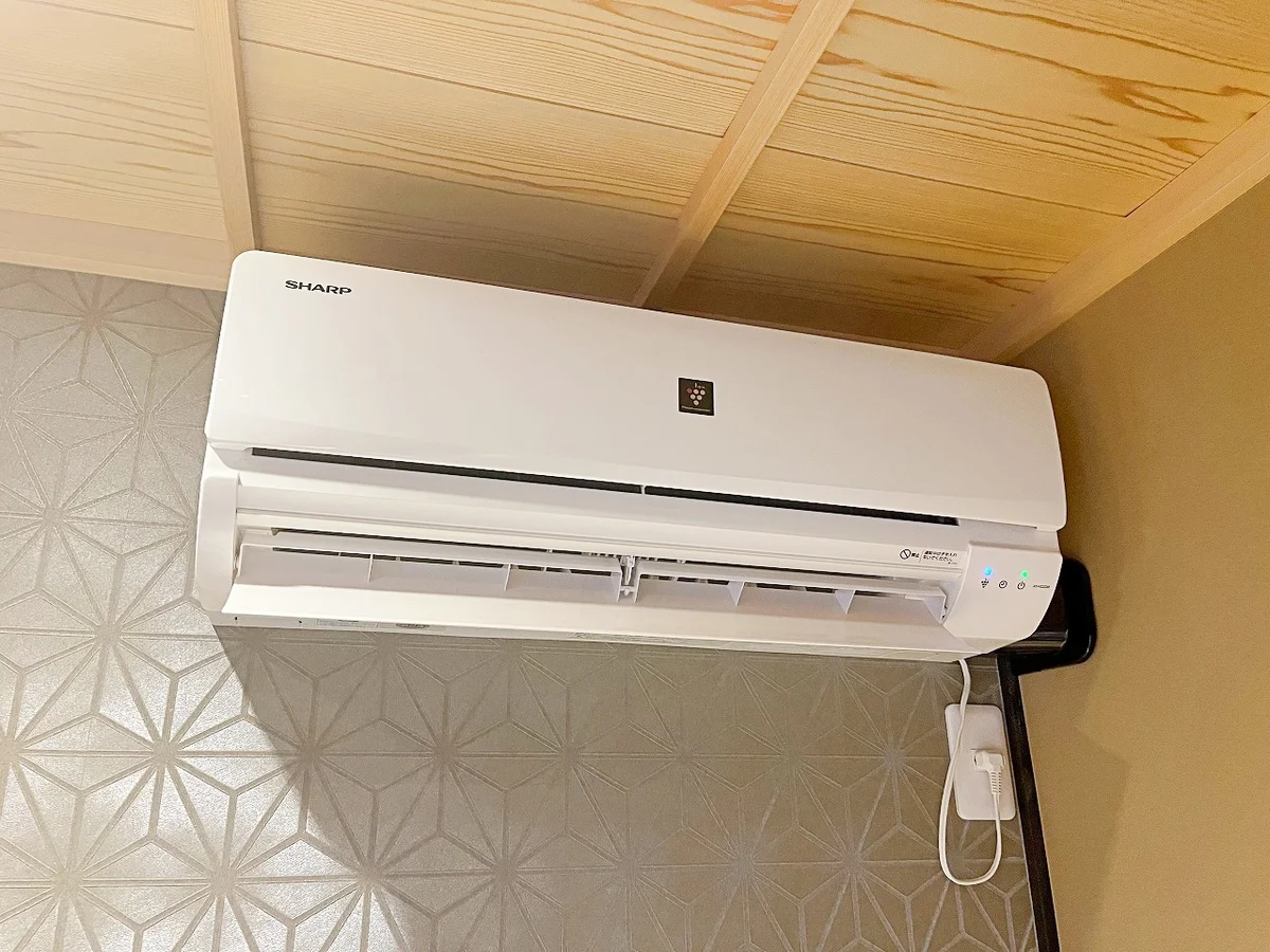 和室のお部屋にエアコンがあります☆