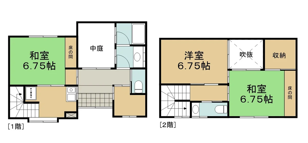和テイストが素敵な3Kの戸建物件です🌸ファミリーの方にもおすすめです♪