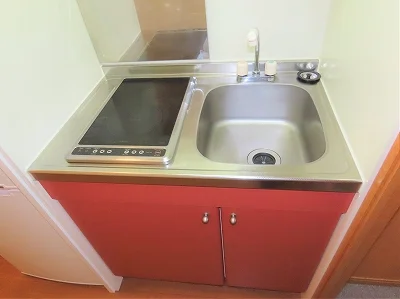 2口の電気コンロまたはIHコンロとなります