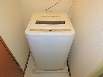 洗濯機も付いています