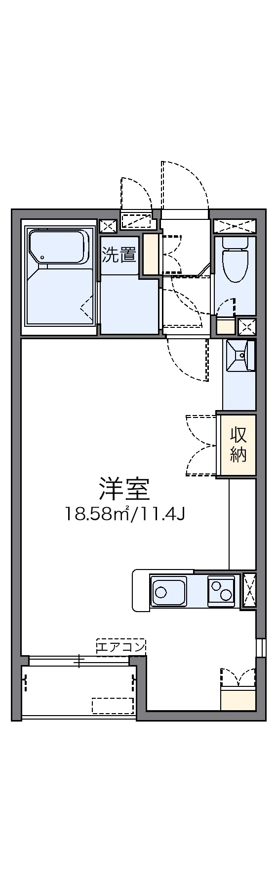 代表的な間取のため実際の間取とは異なる場合があります