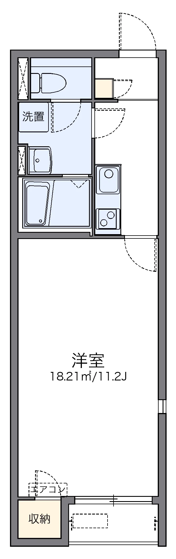 代表的な間取のため実際の間取とは異なる場合があります