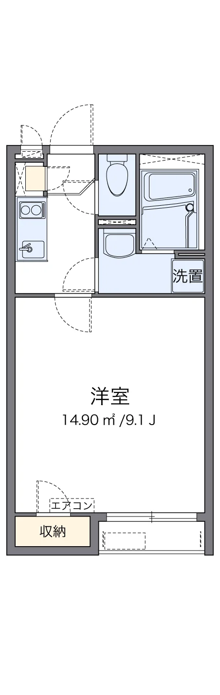 代表的な間取のため実際の間取とは異なる場合があります