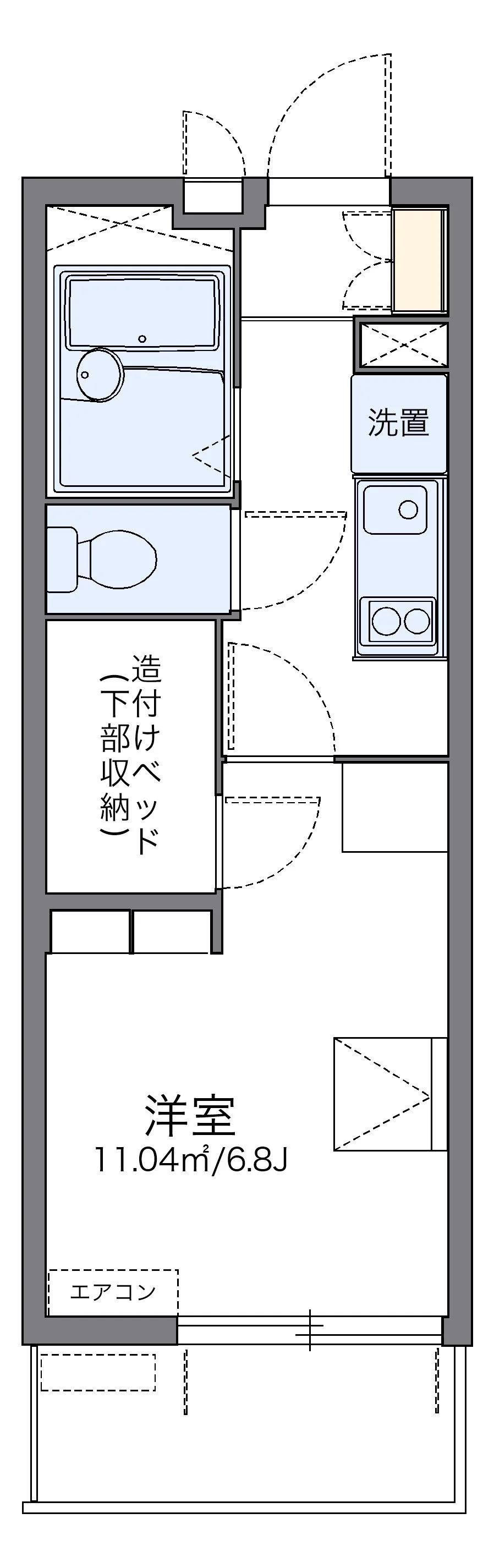 代表的な間取のため実際の間取とは異なる場合があります