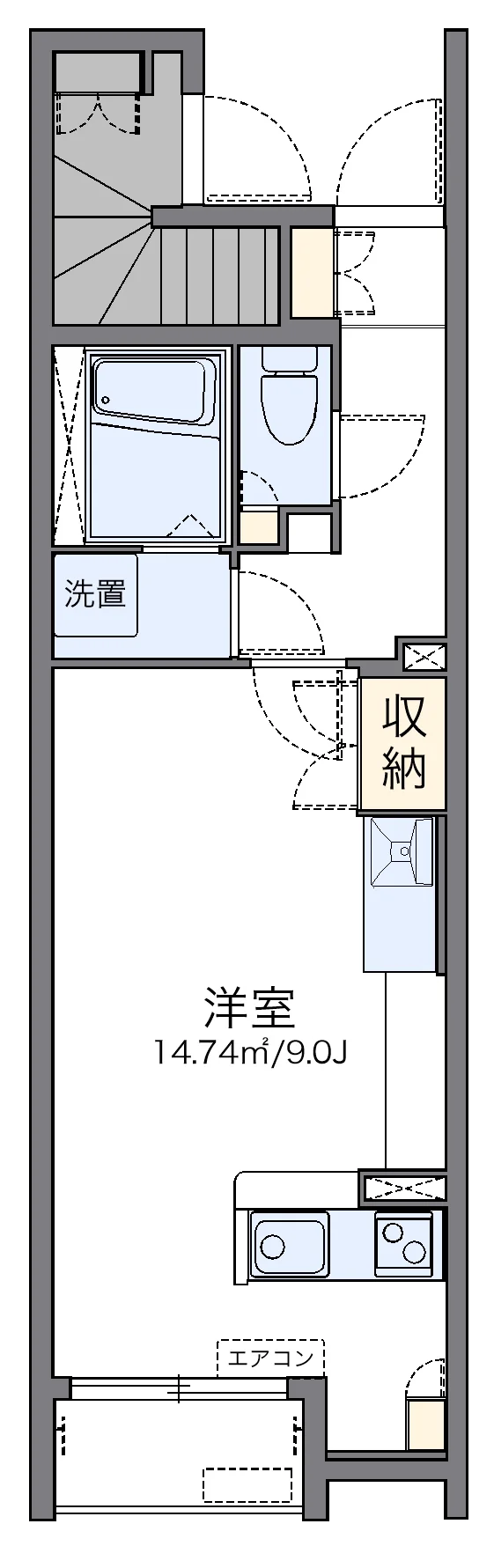 代表的な間取のため実際の間取とは異なる場合があります