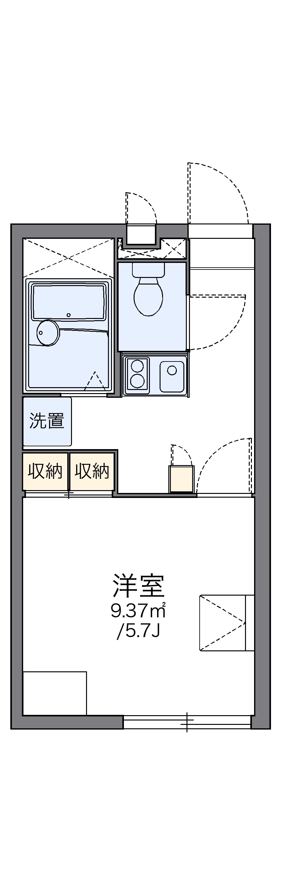 代表的な間取のため実際の間取とは異なる場合があります