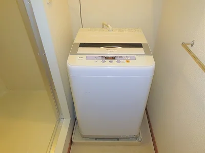 洗濯機も付いています