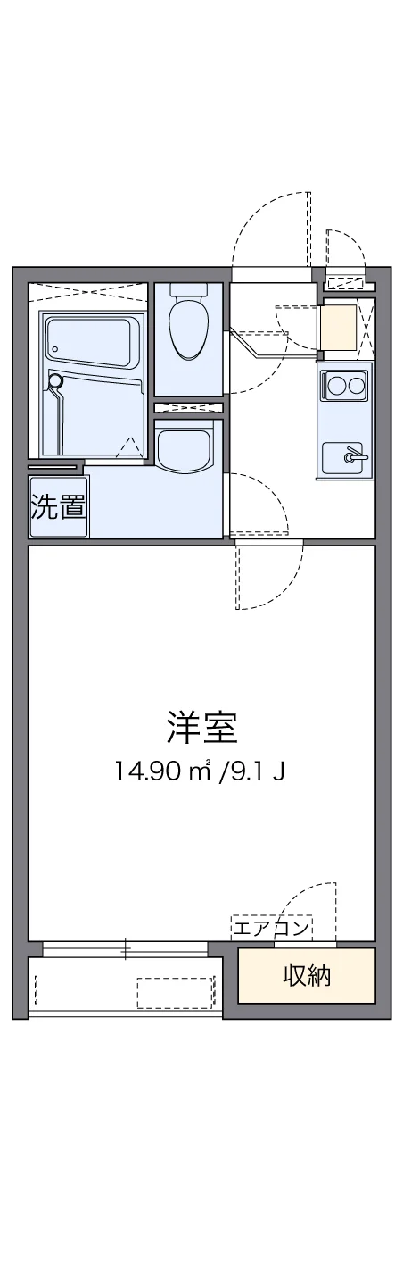代表的な間取のため実際の間取とは異なる場合があります
