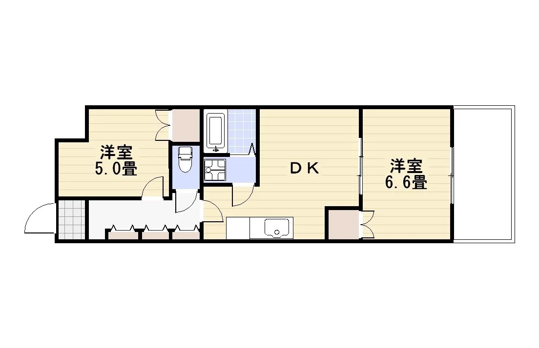 1LDKとなっています。