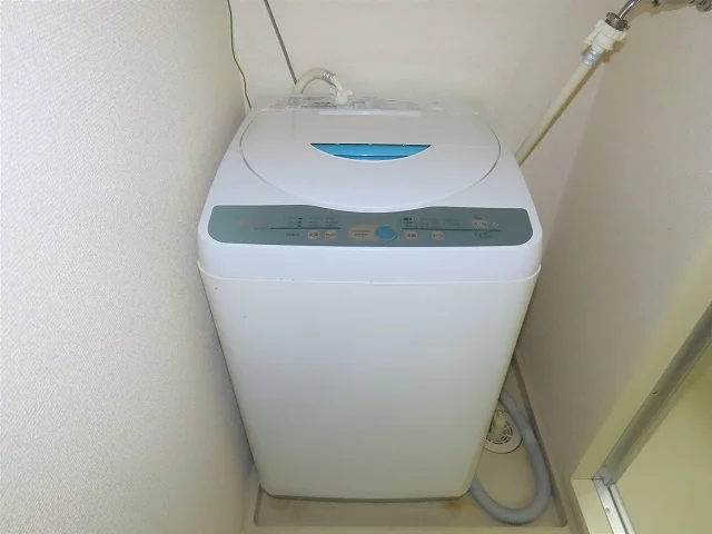洗濯機も付いています