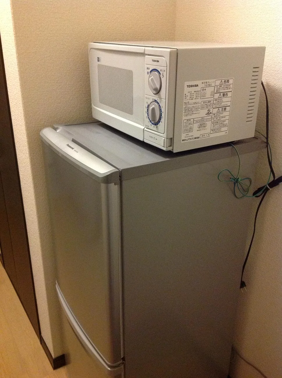 冷蔵庫と電子レンジ付♪