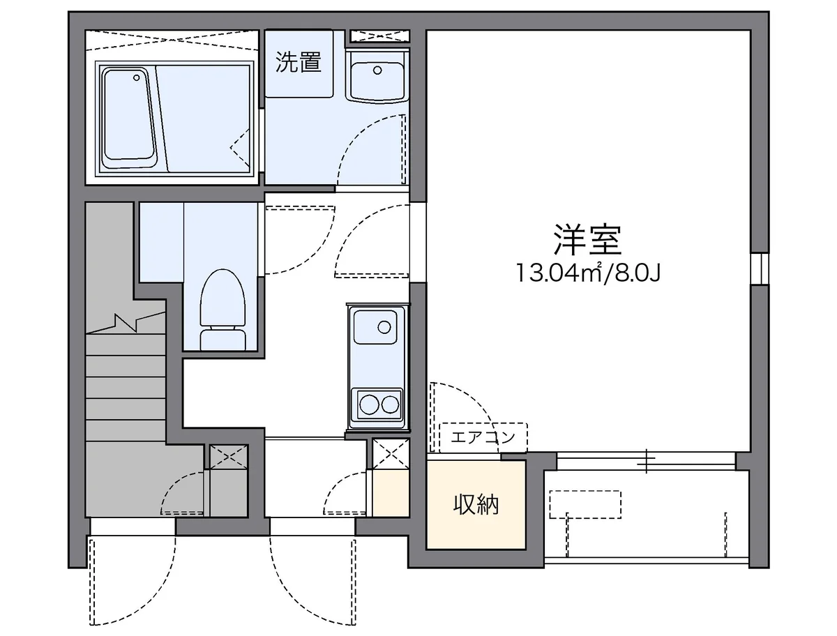 代表的な間取のため実際の間取とは異なる場合があります