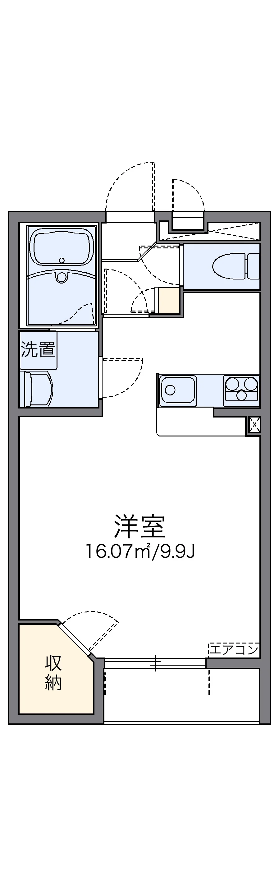 代表的な間取のため実際の間取とは異なる場合があります